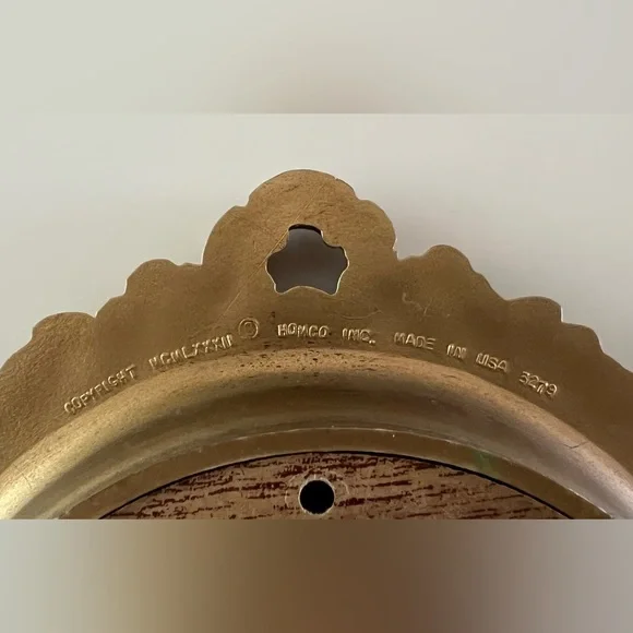 Vintage Homco MCM two birds and a nest -gold framed art. - Picture 2 of 2